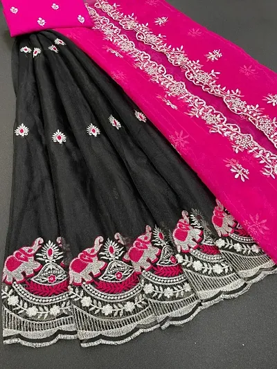 Attractive Net Embroidered Lehenga Choli For Women