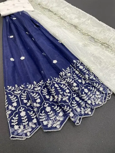 Attractive Net Embroidered Lehenga Choli For Women