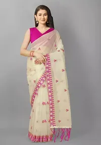 Fancy Net Saree With Blouse Piece For Women-thumb2