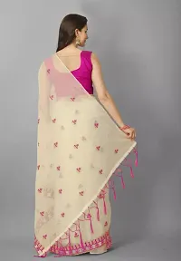 Fancy Net Saree With Blouse Piece For Women-thumb1