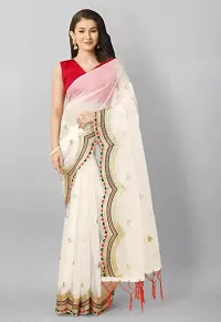 Fancy Net Saree With Blouse Piece For Women-thumb1