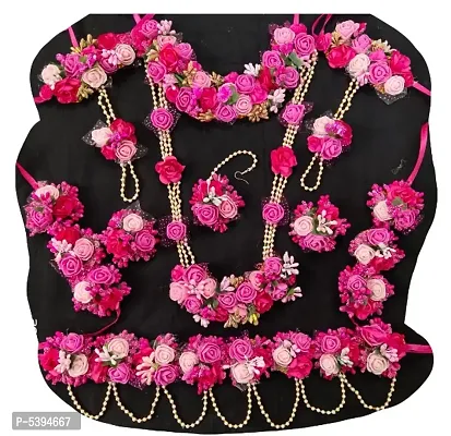 Artificial Flower Jewellery for baby shower and haldi-thumb0