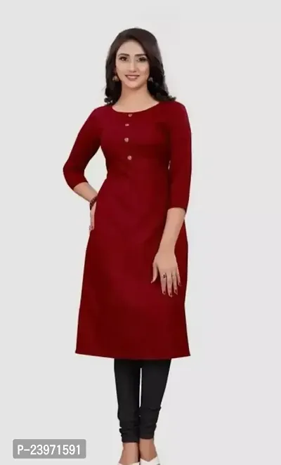 Fancy Cotton Slub Kurtis For Women-thumb0