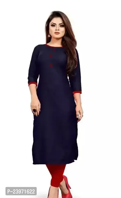 Fancy Cotton Slub Kurtis For Women-thumb0