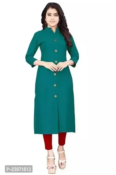 Fancy Crepe Kurtis For Women-thumb0