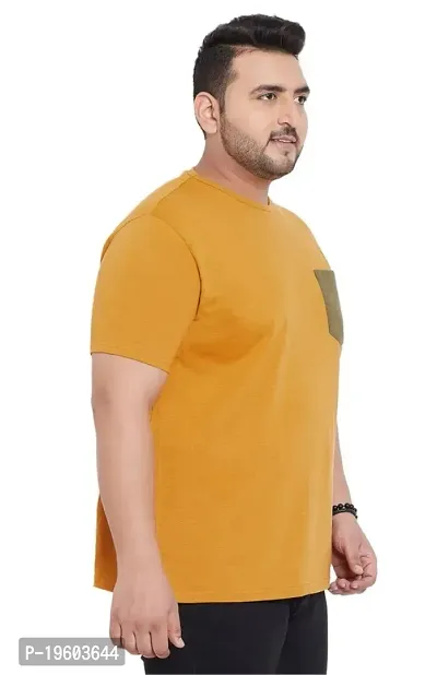 Gibbs Plus Size Round Neck T Shirts for Men (3XL, 4XL, 5XL, 6XL, 7XL)-thumb4