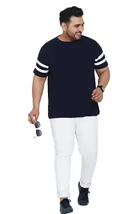 Gibbs Plus Size Round Neck T Shirts for Men (3XL, 4XL, 5XL, 6XL, 7XL)-thumb4