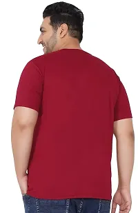 Gibbs Plus Size Round Neck T Shirts for Men (3XL, 4XL, 5XL, 6XL, 7XL)-thumb1