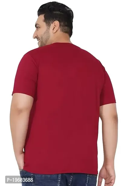 Gibbs Plus Size Round Neck T Shirts for Men (3XL, 4XL, 5XL, 6XL, 7XL)-thumb2