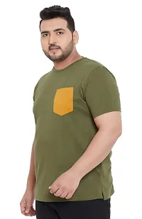 Gibbs Plus Size Round Neck T Shirts for Men (3XL, 4XL, 5XL, 6XL, 7XL)-thumb2