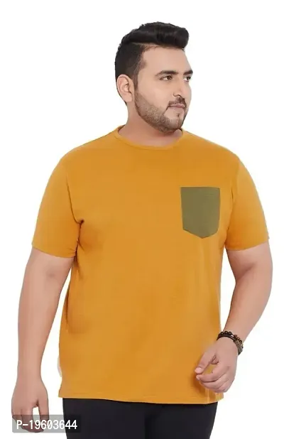 Gibbs Plus Size Round Neck T Shirts for Men (3XL, 4XL, 5XL, 6XL, 7XL)-thumb2