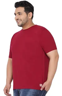 Gibbs Plus Size Round Neck T Shirts for Men (3XL, 4XL, 5XL, 6XL, 7XL)-thumb2