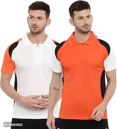 Gibbs Sport Polo Collar t Shirts for Men Combo 2 Dry Fit Sports t Shirts for Men (M, L, XL, XXL) Honeycomb Fabric Superfast Dry