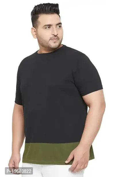 Gibbs Plus Size Round Neck T Shirts for Men (3XL, 4XL, 5XL, 6XL, 7XL)-thumb3