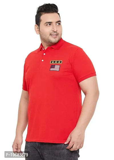 Gibbs Plus Size t Shirts for Men | Plus Size Polo Half Tshirt for Men-thumb3