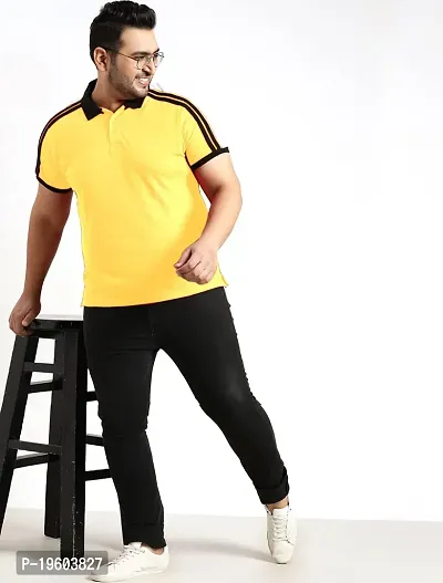 Gibbs Plus Size Men's Regular Fit Polo Tshirt Polo Collar Half Sleeve T-Shirt for Men (3XL, 4XL, 5XL, 6XL, 7XL)-thumb5