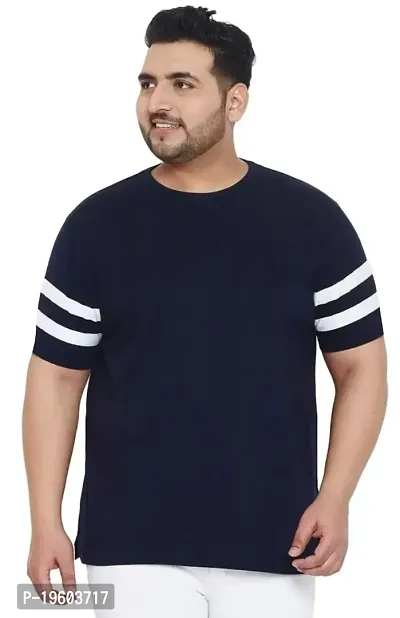 Gibbs Plus Size Round Neck T Shirts for Men (3XL, 4XL, 5XL, 6XL, 7XL)-thumb0