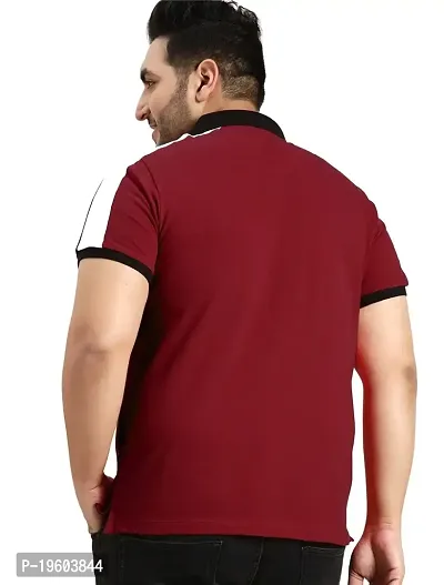 Gibbs Plus Size Men's Regular Fit Polo Tshirt Polo Collar Half Sleeve T-Shirt for Men (3XL, 4XL, 5XL, 6XL, 7XL)-thumb3