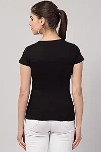 Gibbs Regular Fit T Shirt for Womens  Girls Printed T Shirt Half Sleeves Black-thumb4