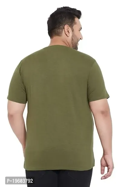 Gibbs Plus Size Round Neck T Shirts for Men (3XL, 4XL, 5XL, 6XL, 7XL)-thumb2