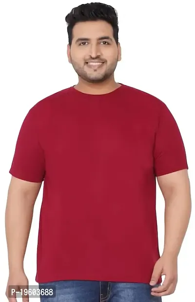 Gibbs Plus Size Round Neck T Shirts for Men (3XL, 4XL, 5XL, 6XL, 7XL)-thumb0