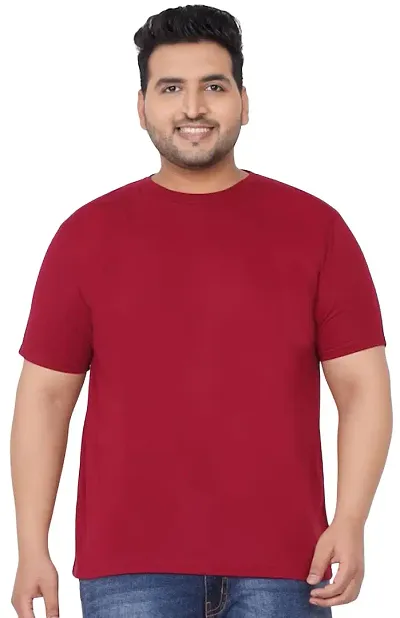 Gibbs Plus Size Round Neck T Shirts for Men (3XL, 4XL, 5XL, 6XL, 7XL)