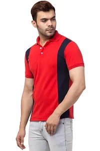 Men Colorblocked Polo T-shirt-thumb2