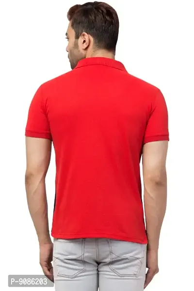 Men Colorblocked Polo T-shirt-thumb4
