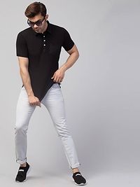 Men Plain Polo T-shirt With Pocket-thumb3