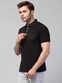 Men Plain Polo T-shirt With Pocket-thumb4