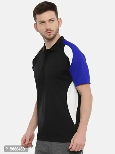 Men Colourblocked Polo T-shirt