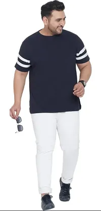 Men Plus Size Round Neck T-shirt-thumb3