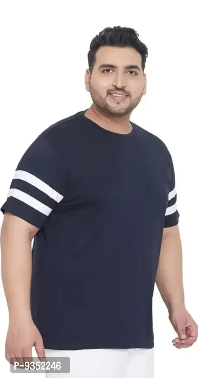 Men Plus Size Round Neck T-shirt-thumb3