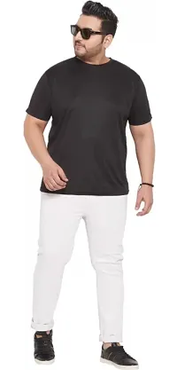 Men Plus Size Round Neck T-shirt-thumb3