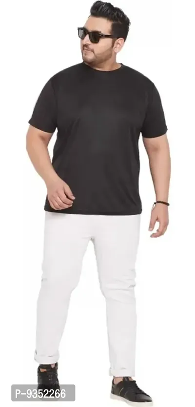 Men Plus Size Round Neck T-shirt-thumb4