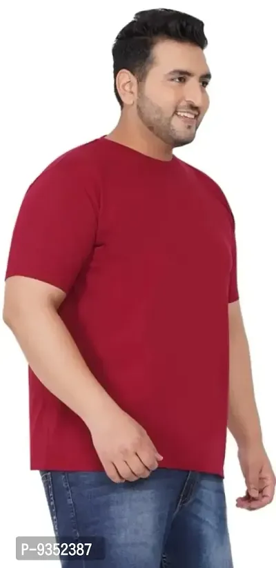 Men Plus Size Round Neck T-shirt-thumb2