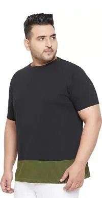Men Plus Size Round Neck T-shirt-thumb1