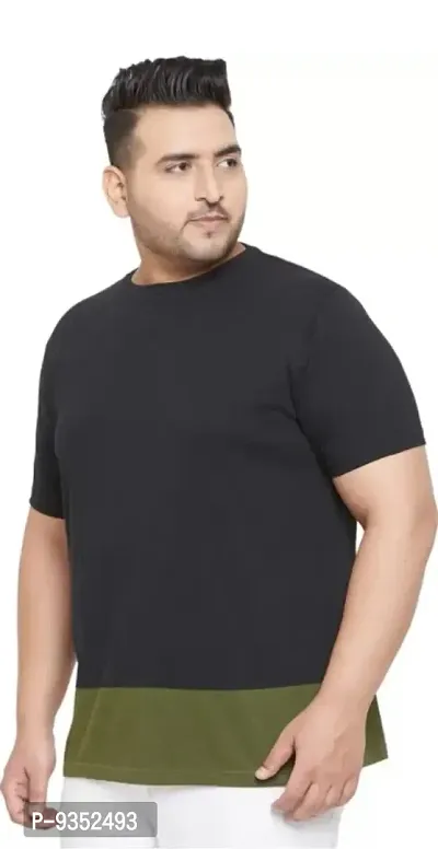 Men Plus Size Round Neck T-shirt-thumb2
