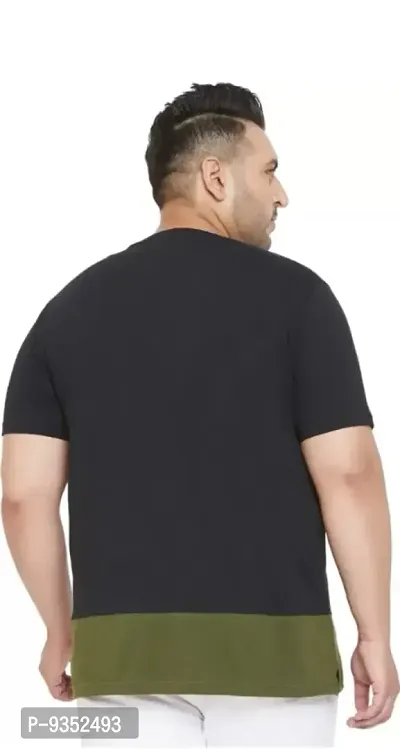 Men Plus Size Round Neck T-shirt-thumb4