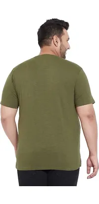 Olive Cotton Tshirt For Men-thumb3