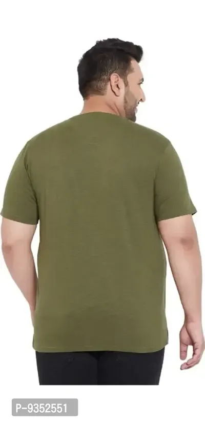 Olive Cotton Tshirt For Men-thumb4