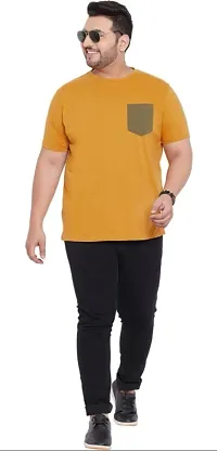 Men Round Neck Plus Size T-shirt-thumb2