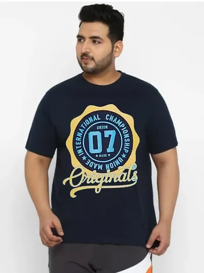 Comfy Elegant Round Neck Half Sleeves Printed T-Shirt For Men