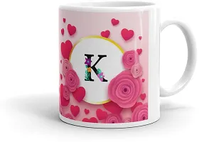 Multicolor Name Letter Alphabet K Printed Coffee Cup, Gifts For Brother, Sister, Friends, Father, Mother, Grand Father, Grand Mother, Girlfriend Cup, Daily Uses Cup Gift4You-thumb1