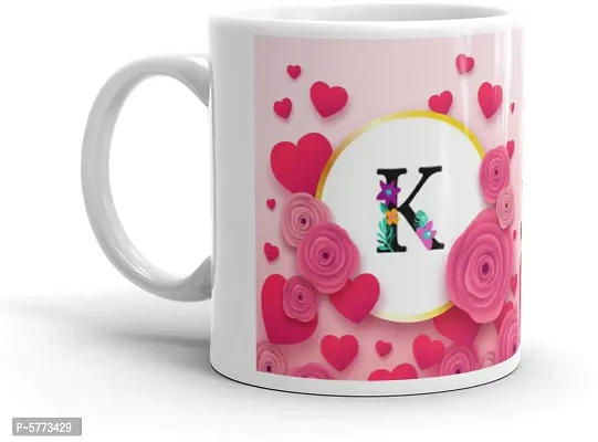 Multicolor Name Letter Alphabet K Printed Coffee Cup, Gifts For Brother, Sister, Friends, Father, Mother, Grand Father, Grand Mother, Girlfriend Cup, Daily Uses Cup Gift4You-thumb0