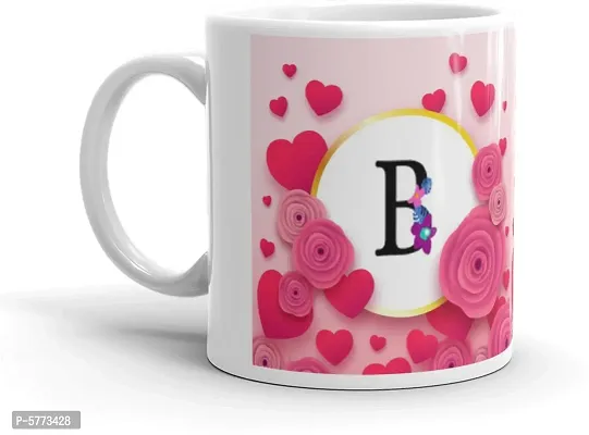 Multicolor Name Letter Alphabet B Printed Coffee Cup , Gifts For Brother, Sister, Friends, Father, Mother, Grand Father, Grand Mother, Girlfriend Cup, Daily Uses Cup Gift4You-thumb0