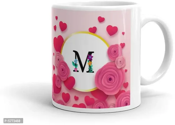 Multicolor Name Letter Alphabet M Printed Coffee Cup, Gifts For Brother, Sister, Friends, Father, Mother, Grand Father, Grand Mother, Girlfriend Cup, Daily Uses Cup Gift4You-thumb2
