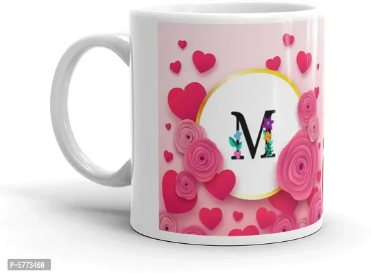 Multicolor Name Letter Alphabet M Printed Coffee Cup, Gifts For Brother, Sister, Friends, Father, Mother, Grand Father, Grand Mother, Girlfriend Cup, Daily Uses Cup Gift4You