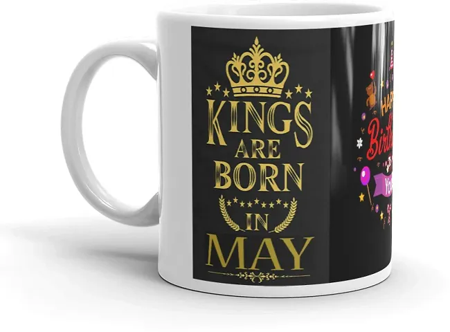 King/ Prince Birthday Month Printed Ceramic Mugs