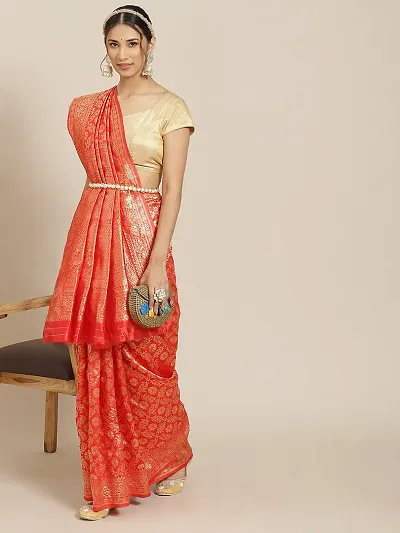 Alluring Poly Silk Saree with Blouse piece 